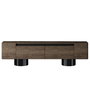 Hanah Home Soporte para TV Nogal y Negro 180cm Ancho, 50cm Alto, 30cm Profundidad